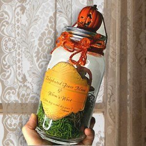 Dehydrated Grave Moss and Worm's Wort Halloween Decor Apothecary Prop